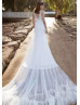 Blush Satin Wedding Dress With Detachable Cape
